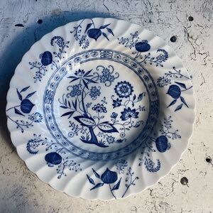 1 Johnson Brothers England Blue Nordic Rimmed Bowl